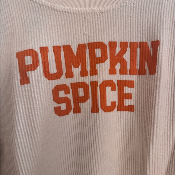MV Sport "Pumpkin Spice" Cream Sweater - Picture 3 of 8